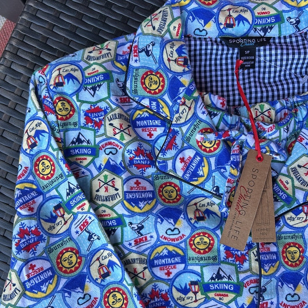 BNWT Mountain ⛷️🚡🎿rescue flannel pajama SPORTING LIFE